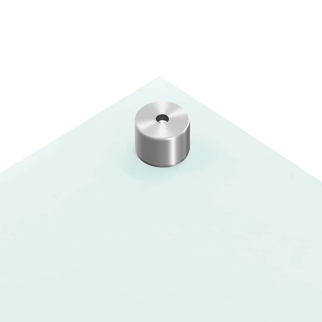 Paraschizzi per Cucina 2 pz Bianchi 70x50 cm in Vetro Temperato 3315784