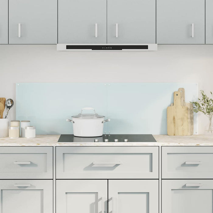 Paraschizzi per Cucina 2 pz Bianchi 70x50 cm in Vetro Temperato 3315784