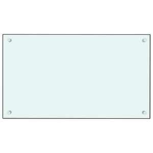 Paraschizzi per Cucina 2 pz Bianchi 70x60 cm in Vetro Temperato 3315785