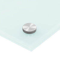 Paraschizzi per Cucina 2 pz Bianchi 80x40 cm in Vetro Temperato