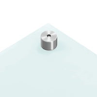 Paraschizzi per Cucina 2 pz Bianchi 80x40 cm in Vetro Temperato