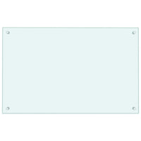 Paraschizzi per Cucina 2 pz Bianchi 80x50 cm in Vetro Temperato