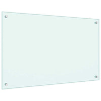 Paraschizzi per Cucina 2 pz Bianchi 80x50 cm in Vetro Temperato