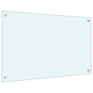 Paraschizzi per Cucina 2 pz Bianchi 80x50 cm in Vetro Temperato 3315787