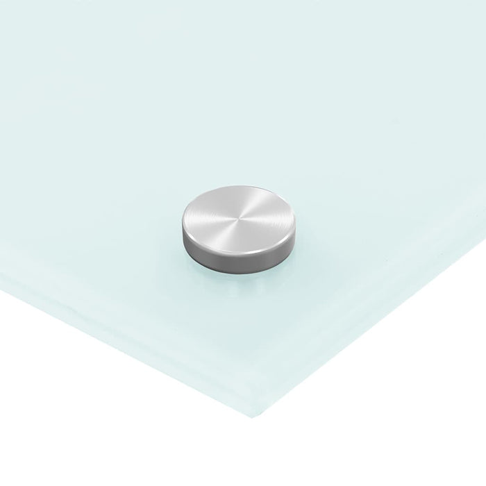 Paraschizzi per Cucina 2 pz Bianchi 80x50 cm in Vetro Temperato 3315787