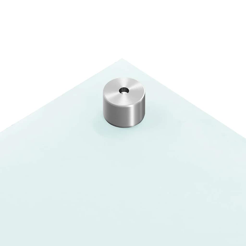 Paraschizzi per Cucina 2 pz Bianchi 80x50 cm in Vetro Temperato 3315787