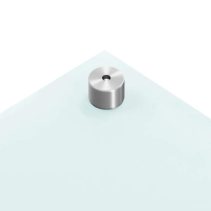 Paraschizzi per Cucina 2 pz Bianchi 80x50 cm in Vetro Temperato 3315787