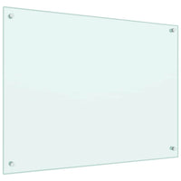 Paraschizzi per Cucina 2 pz Bianchi 80x60 cm in Vetro Temperato 3315788