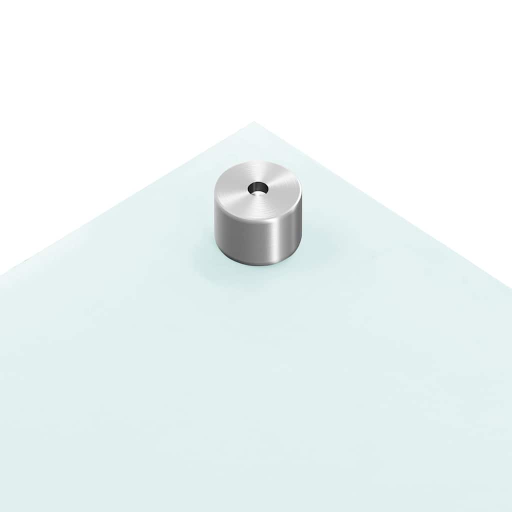 vidaXL Paraschizzi per Cucina 2 pz Bianchi 80x60 cm in Vetro Temperato