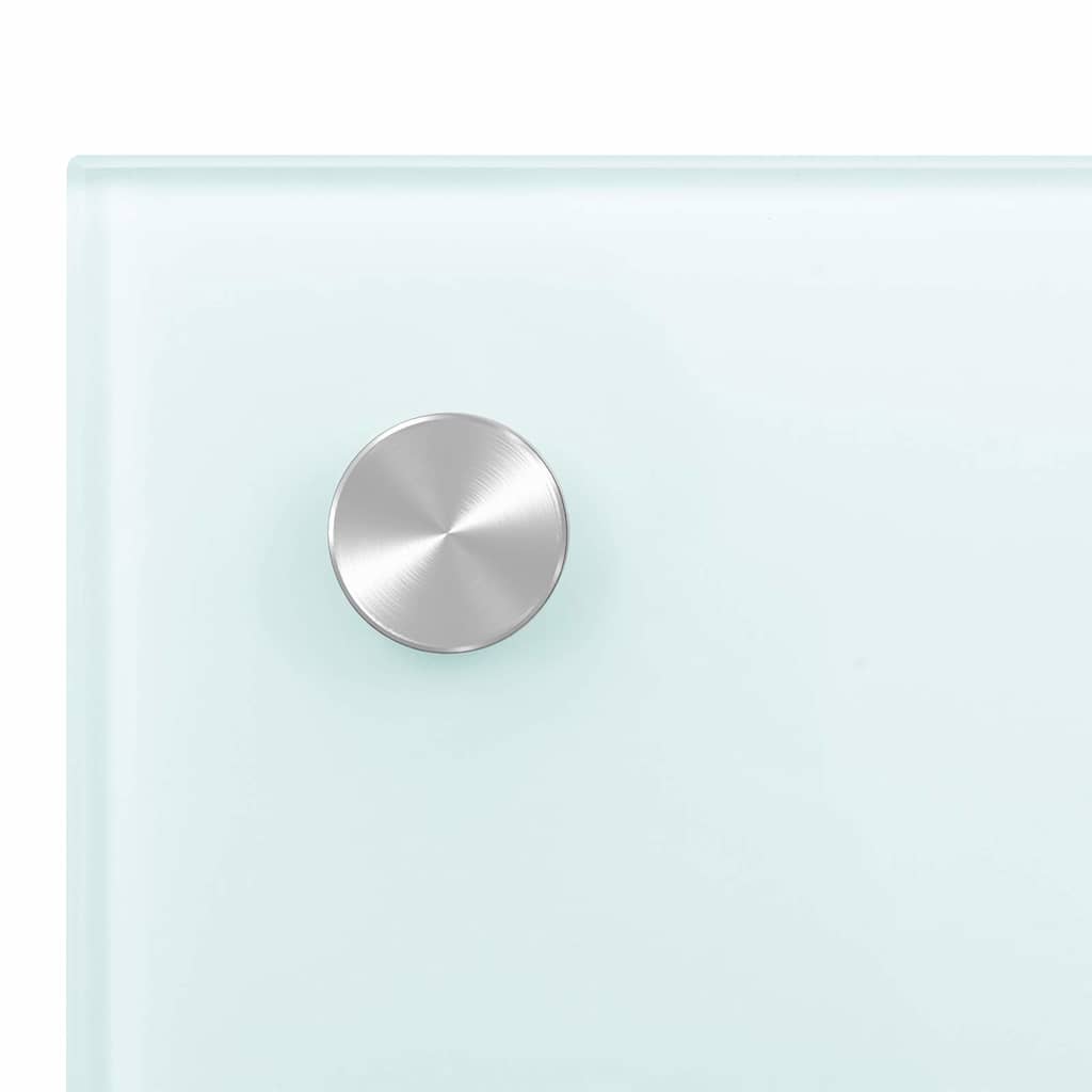 Paraschizzi per Cucina 2 pz Bianchi 80x60 cm in Vetro Temperato 3315788