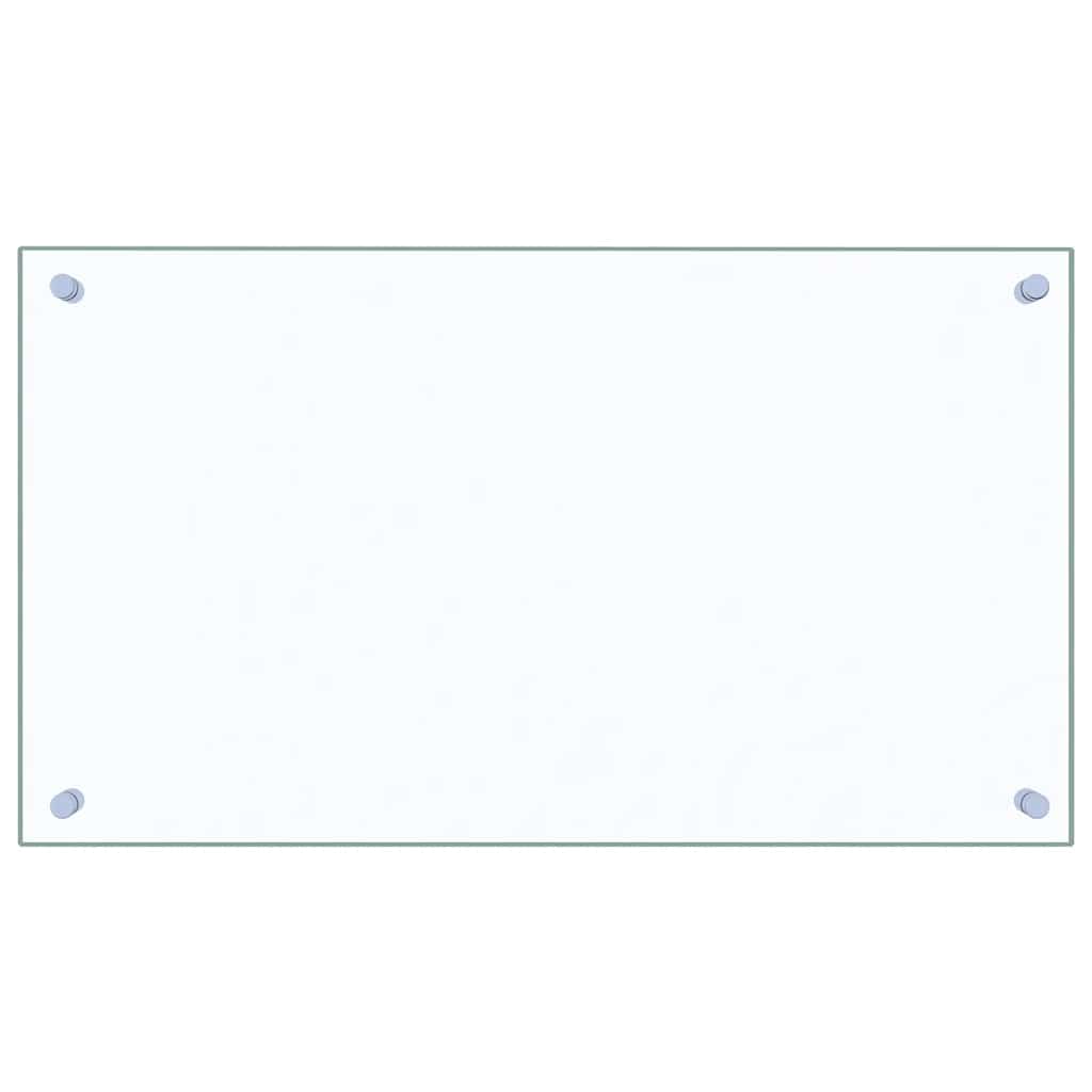 Paraschizzi per Cucina 2 pz Trasparente 70x40cm Vetro Temperato 3315789