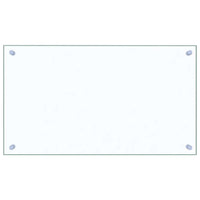 Paraschizzi per Cucina 2 pz Trasparente 70x40cm Vetro Temperato 3315789