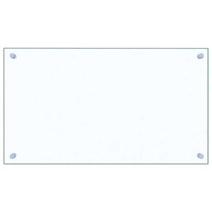 Paraschizzi per Cucina 2 pz Trasparente 70x40cm Vetro Temperato 3315789