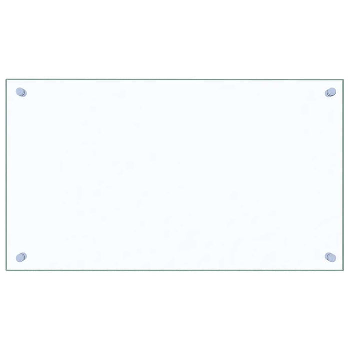 Paraschizzi per Cucina 2 pz Trasparente 70x40cm Vetro Temperato 3315789