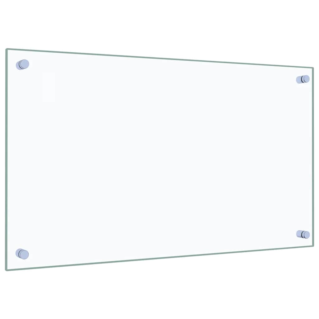 vidaXL Paraschizzi per Cucina 2 pz Trasparente 70x40cm Vetro Temperato