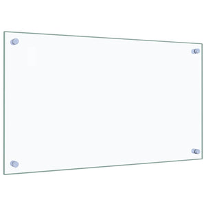 vidaXL Paraschizzi per Cucina 2 pz Trasparente 70x40cm Vetro Temperato