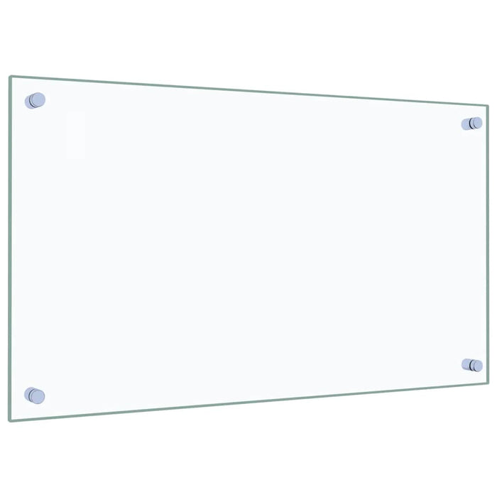 Paraschizzi per Cucina 2 pz Trasparente 70x40cm Vetro Temperato 3315789