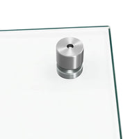 vidaXL Paraschizzi per Cucina 2 pz Trasparente 70x40cm Vetro Temperato