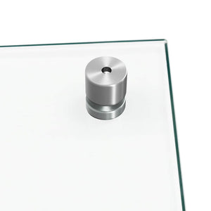 vidaXL Paraschizzi per Cucina 2 pz Trasparente 70x40cm Vetro Temperato