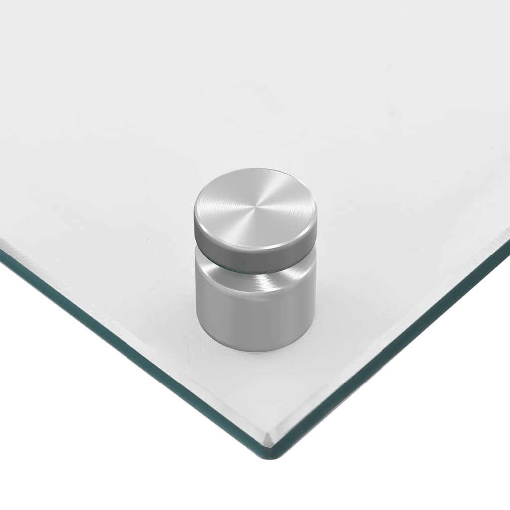 vidaXL Paraschizzi per Cucina 2 pz Trasparente 70x40cm Vetro Temperato