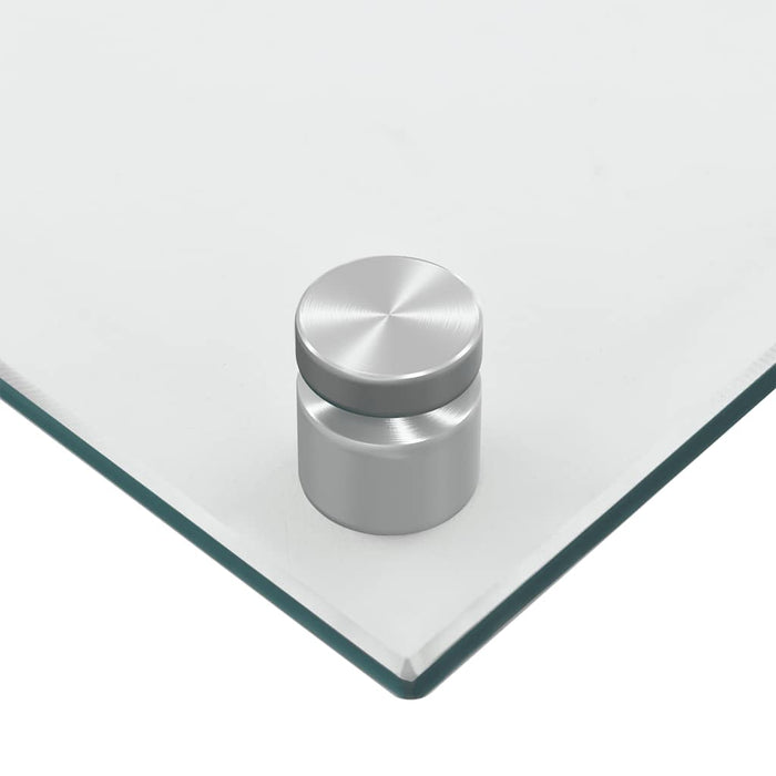 vidaXL Paraschizzi per Cucina 2 pz Trasparente 70x40cm Vetro Temperato