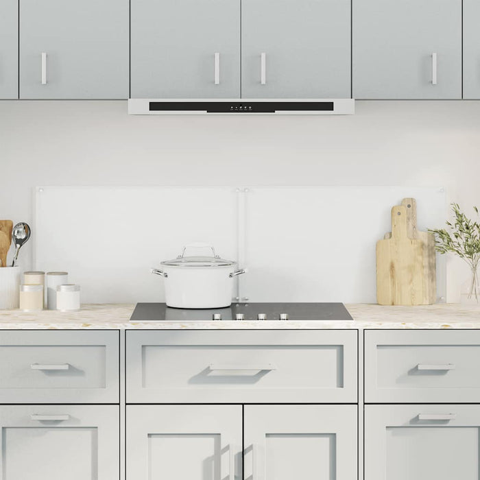 vidaXL Paraschizzi per Cucina 2 pz Trasparente 70x40cm Vetro Temperato