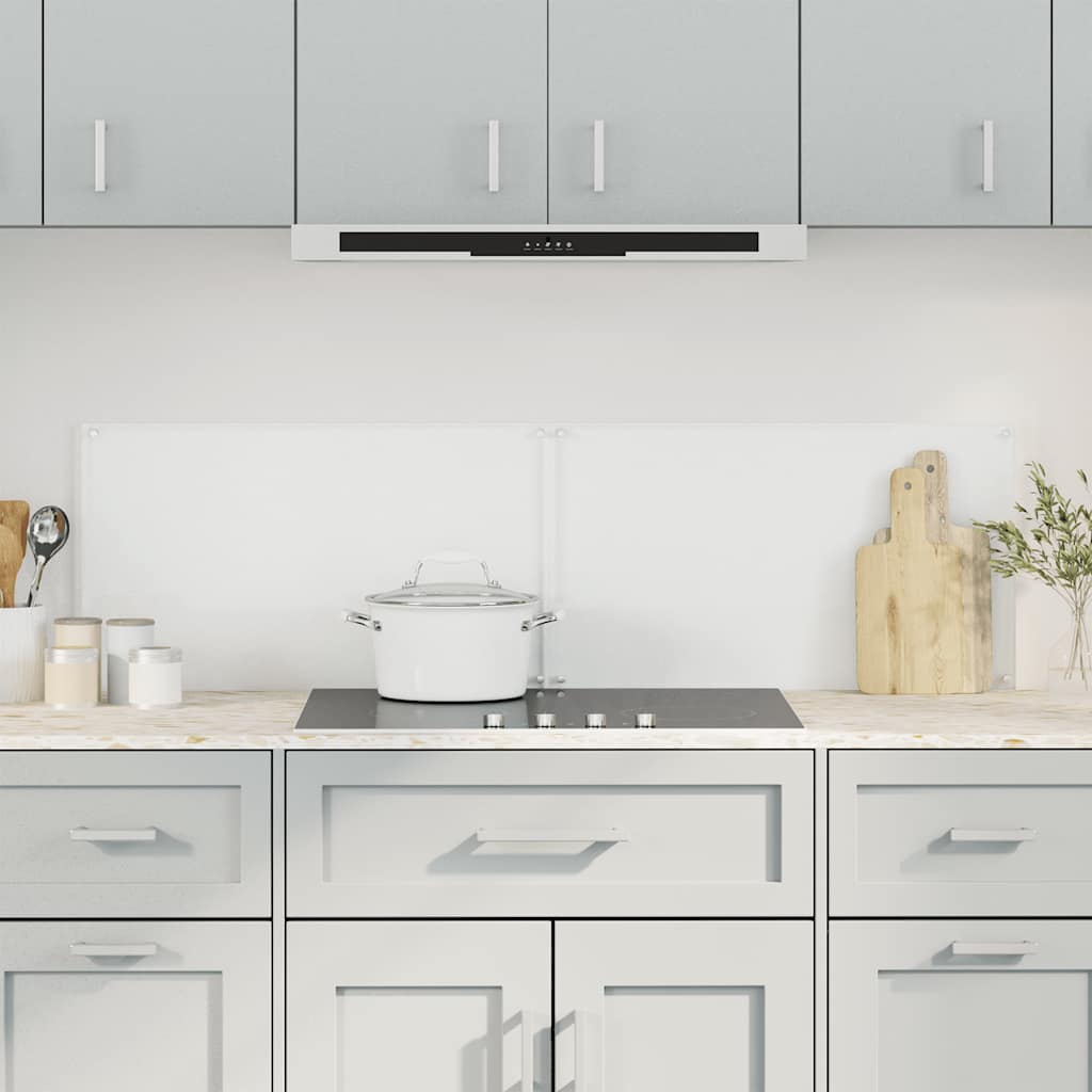 Paraschizzi per Cucina 2 pz Trasparente 70x40cm Vetro Temperato 3315789