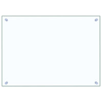 Paraschizzi per Cucina 2 pz Trasparente 70x50cm Vetro Temperato