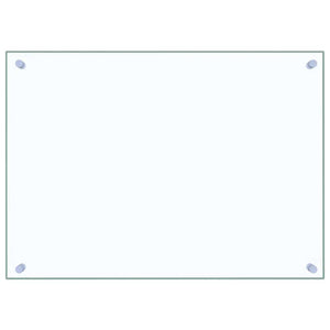 Paraschizzi per Cucina 2 pz Trasparente 70x50cm Vetro Temperato