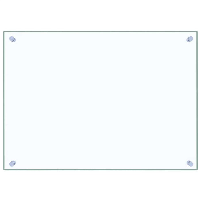 Paraschizzi per Cucina 2 pz Trasparente 70x50cm Vetro Temperato