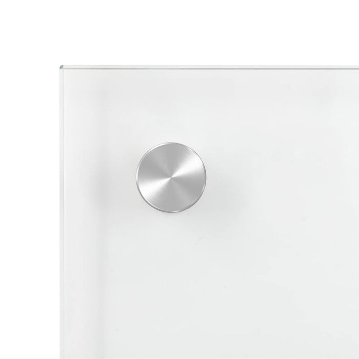 Paraschizzi per Cucina 2 pz-Set di 2 Protezione parete cucina Trasparente 70x50cm Vetro Temperato