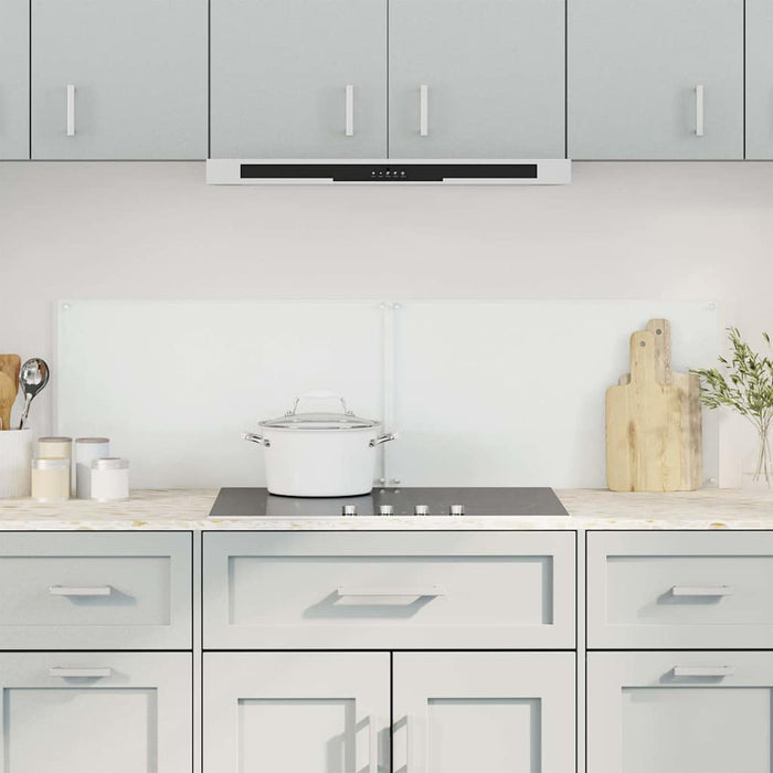 Paraschizzi per Cucina 2 pz Trasparente 70x50cm Vetro Temperato 3315790