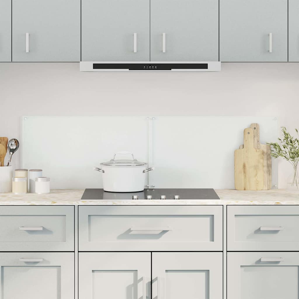 Paraschizzi per Cucina 2 pz-Set di 2 Protezione parete cucina Trasparente 70x50cm Vetro Temperato