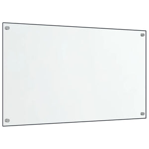 Paraschizzi per Cucina 2 pz Trasparente 70x60cm Vetro Temperato 3315791