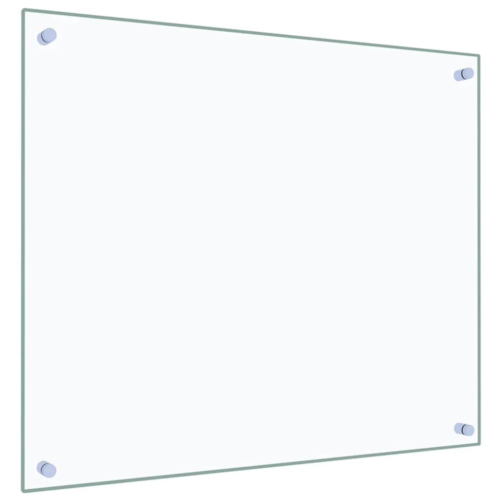 Paraschizzi per Cucina 2 pz Trasparente 70x60cm Vetro Temperato