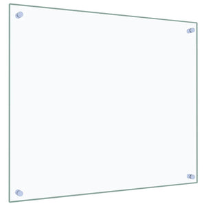 Paraschizzi per Cucina 2 pz Trasparente 70x60cm Vetro Temperato