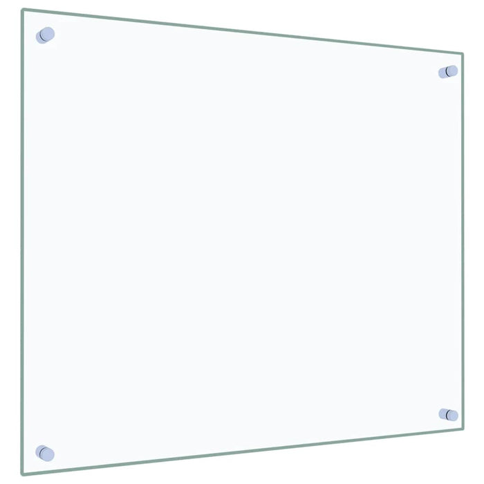 Paraschizzi per Cucina 2 pz Trasparente 70x60cm Vetro Temperato