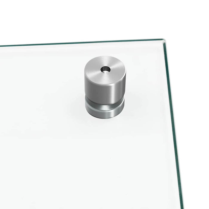 Paraschizzi per Cucina 2 pz Trasparente 70x60cm Vetro Temperato 3315791