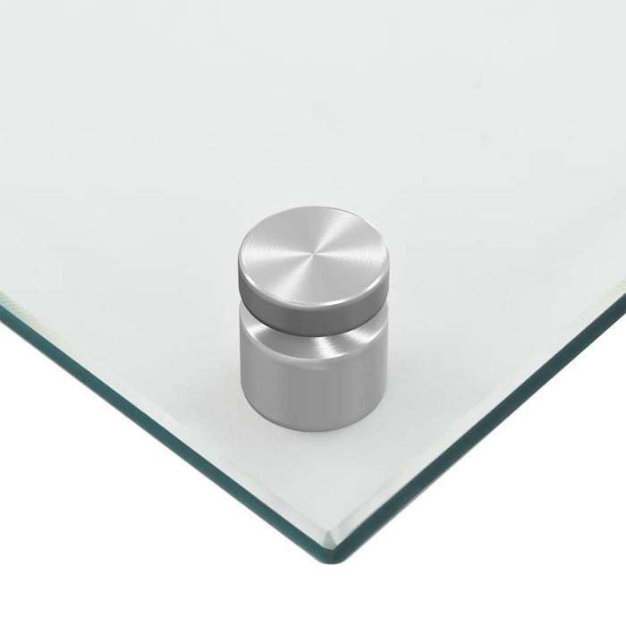 Paraschizzi per Cucina 2 pz-Set di 2 Protezione parete cucina Trasparente 70x60cm Vetro Temperato