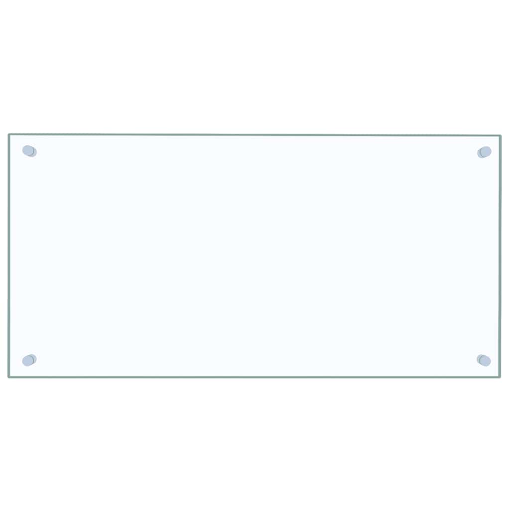 Paraschizzi per Cucina 2 pz Trasparente 80x40cm Vetro Temperato