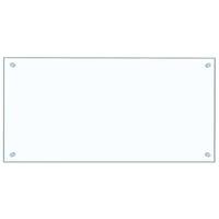 Paraschizzi per Cucina 2 pz Trasparente 80x40cm Vetro Temperato