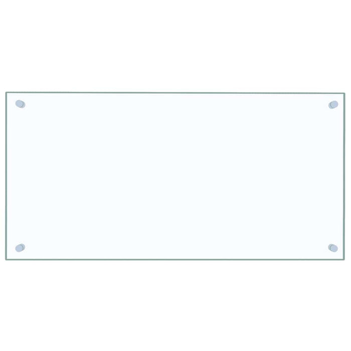 Paraschizzi per Cucina 2 pz Trasparente 80x40cm Vetro Temperato