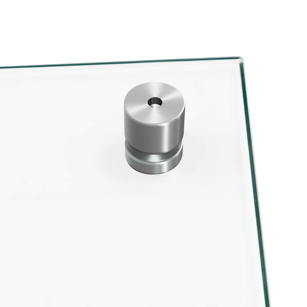 Paraschizzi per Cucina 2 pz Trasparente 80x40cm Vetro Temperato