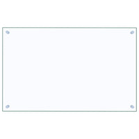 Paraschizzi per Cucina 2 pz Trasparente 80x50cm Vetro Temperato