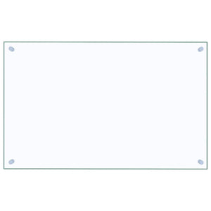 Paraschizzi per Cucina 2 pz Trasparente 80x50cm Vetro Temperato