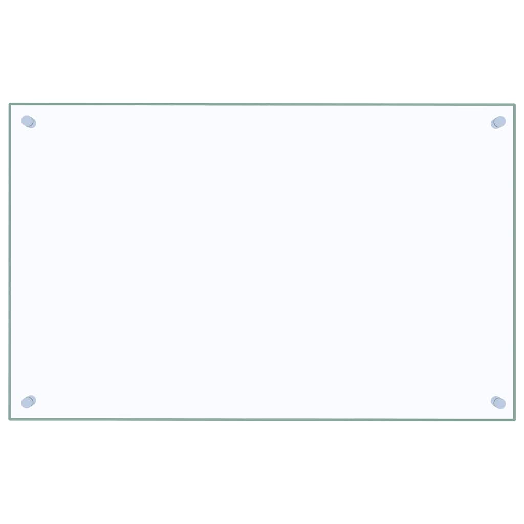 Paraschizzi per Cucina 2 pz Trasparente 80x50cm Vetro Temperato 3315793