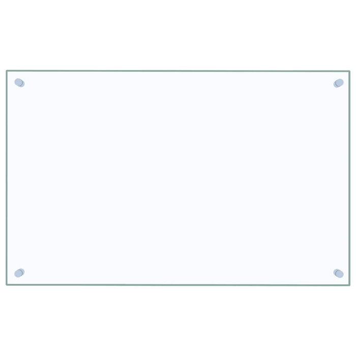 Paraschizzi per Cucina 2 pz Trasparente 80x50cm Vetro Temperato 3315793