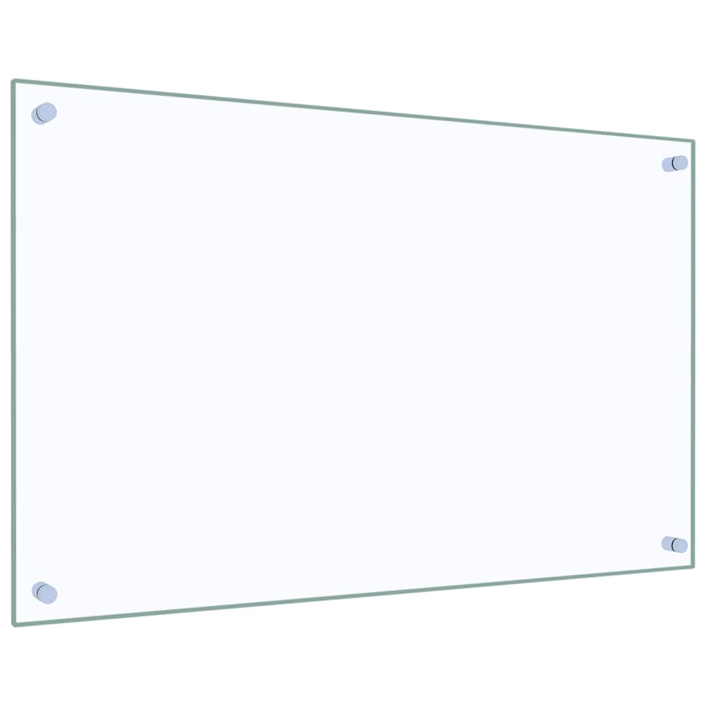 Paraschizzi per Cucina 2 pz Trasparente 80x50cm Vetro Temperato