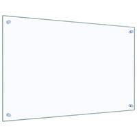 Paraschizzi per Cucina 2 pz Trasparente 80x50cm Vetro Temperato