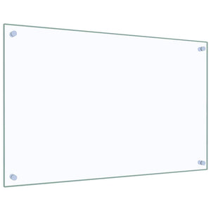 Paraschizzi per Cucina 2 pz Trasparente 80x50cm Vetro Temperato 3315793